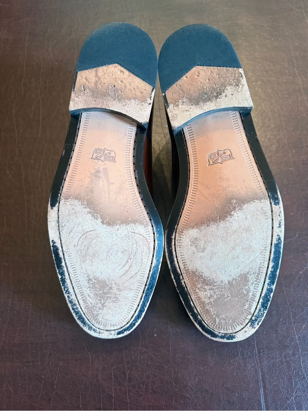 Men's Brown Leather Cole Haan Cap-Toe Oxford Dress Shoes